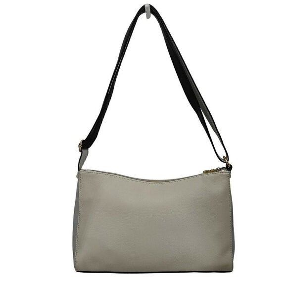 RELIC by FOSSIL Faux Leather Black Gray Ivory Colorblock Messenger Crossbody - Picture 4 of 8